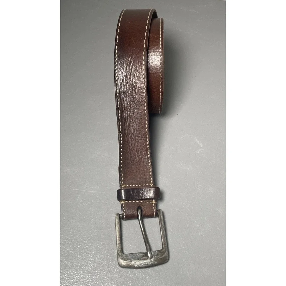 Men's DANIER Belt Brown Genuine Leather Size‎ 34